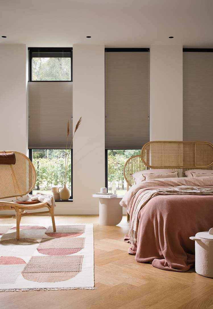 Beige Blinds - Room Darkening Duette® Shades