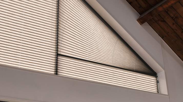 Luxaflex® Plisse Shades - Angled Windows